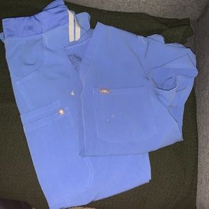 Ciel Blue figs scrubs